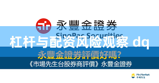 杠杆与配资风险观察 dq