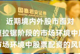 近期境内外股市面对指数反复拉锯阶段的市场环境中股票配资的风险
